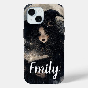 Gothic Witch Nature Full Moon Design     iPhone 15 Case