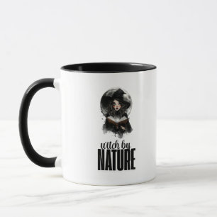 Gothic Witch Nature Full Moon Design mug