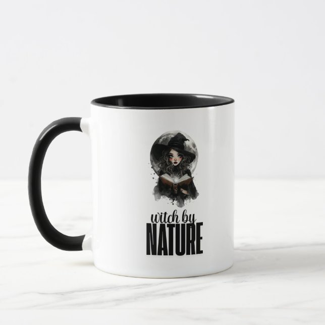 Gothic Witch Nature Full Moon Design || mug  (Left)