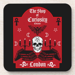 Gothic Witch Punk Halloween Coaster