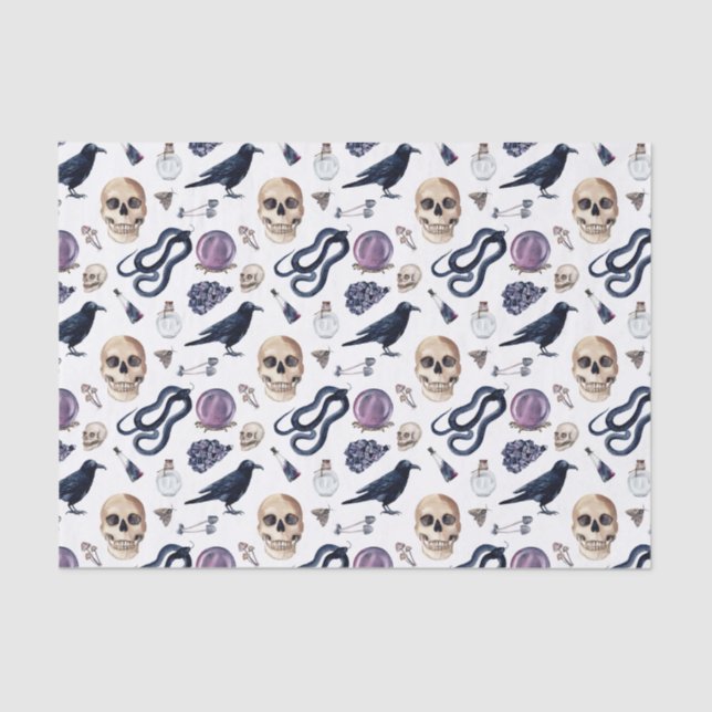 Gothic Witchcraft and Magic Accessories   Tissue Paper (Front)