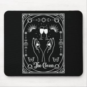Gothic Witchy Coven Bride Tarot Halloween Bachelor Mouse Pad