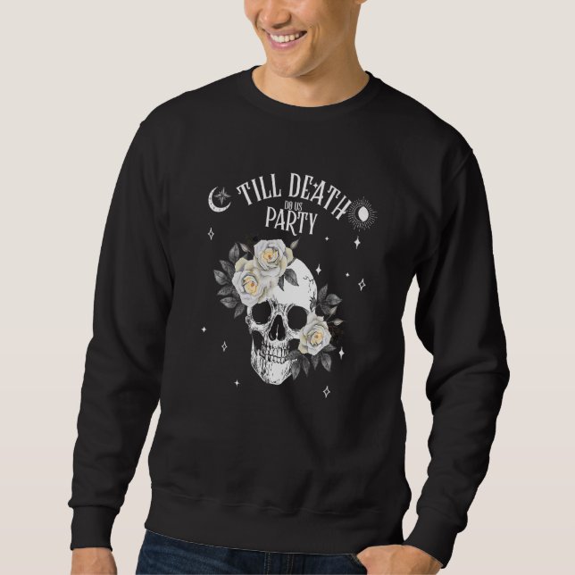Gothic Witchy Tarot Celestial Bachelorette Matchin Sweatshirt (Front)