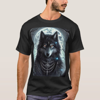 Gothic Wolf | Full Moon | Dark Fantasy T-Shirt