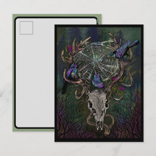 Gothic Wonderment Times Three Holiday Postcard