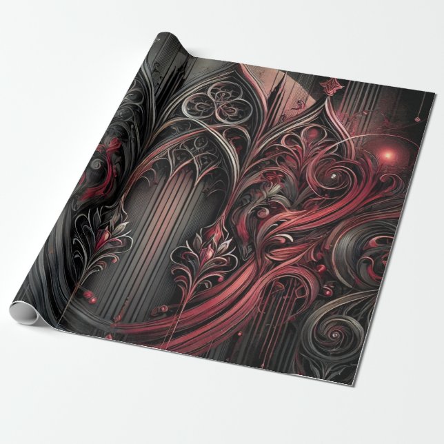 Gothic Wrapping Paper (Unrolled)
