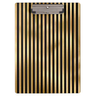 Gothic Yellow Stripe Striped Pattern Clipboard