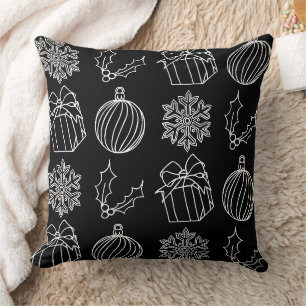 Gothmas Things - Snowflake, Holly, Present, and Ba Cushion