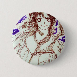 gothos girl 6 cm round badge