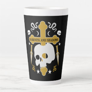 Goths Skull And Cross  Hoodie Latte Mug