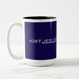 #GOTJESUS Two-Tone COFFEE MUG