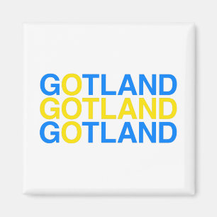 GOTLAND Swedish Flag Magnet