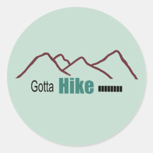 Gotta Hike Those Mountains Simplistic Sticker