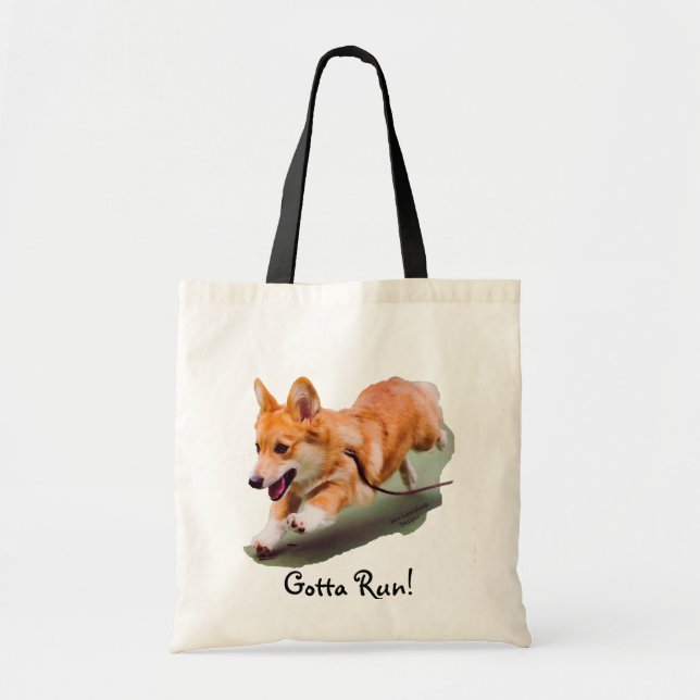Gotta Run Corgi Bag (Front)