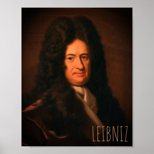 Gottfried Wilhelm Leibniz (c. 1695) Poster (Front)