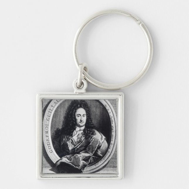 Gottfried Wilhelm Leibniz Key Ring (Front)