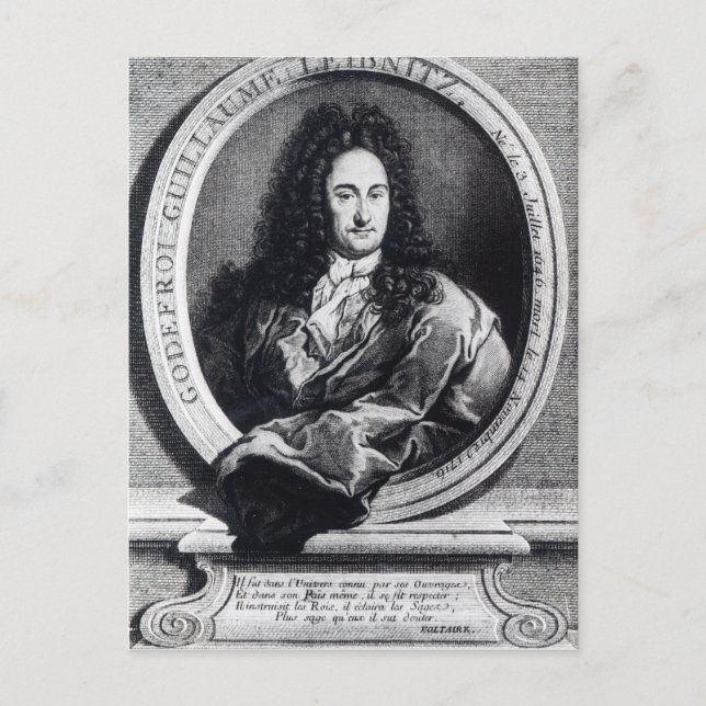 Gottfried Wilhelm Leibniz Postcard (Front)