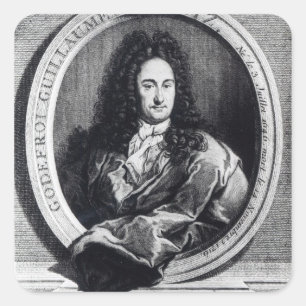 Gottfried Wilhelm Leibniz Square Sticker