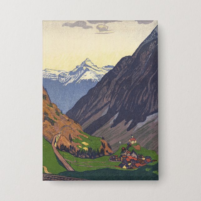 Gotthard Pass mountain pass in the Alps (Front)