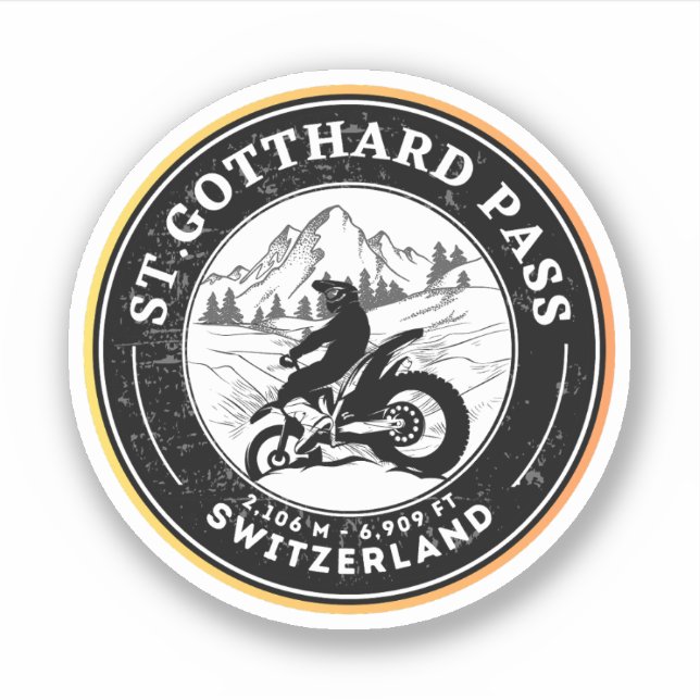 Gotthard Pass swiss–alps motorcycle tour (Front)