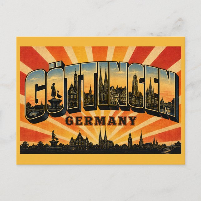 Göttingen Germany Gänseliesel Postcard (Front)