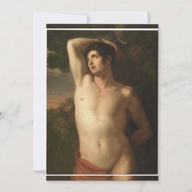 Gottlieb Schick - Saint Sebastian Invitation (Front)