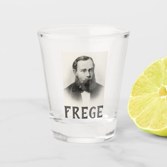 Gottlob Frege Shot Glass (Front)
