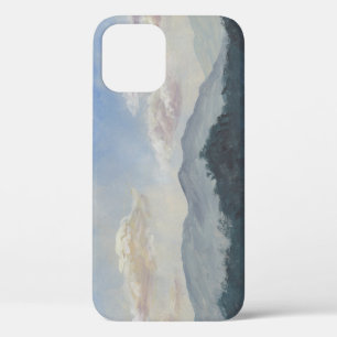 Gouache Blue Mountains: Vibrant Nature Scene iPhone 12 Case
