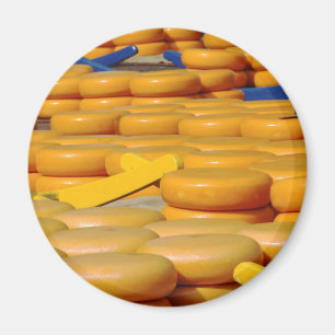 Gouda cheese at Alkmaar cheese market Magnet
