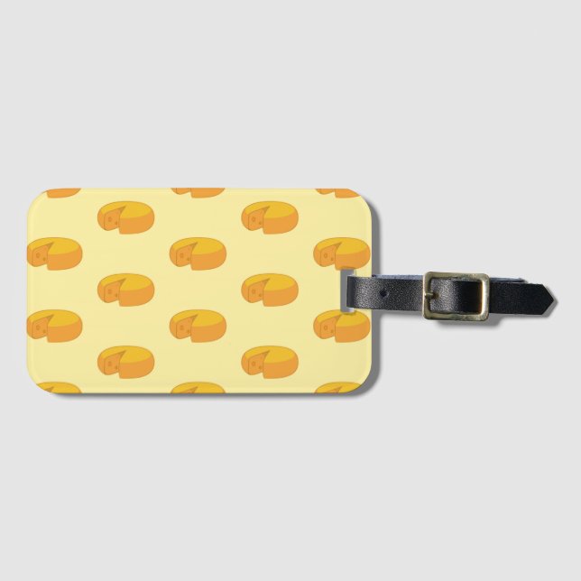 Gouda Cheese Rounds Dutch Foodie Gastronomy Luggage Tag (Front Horizontal)