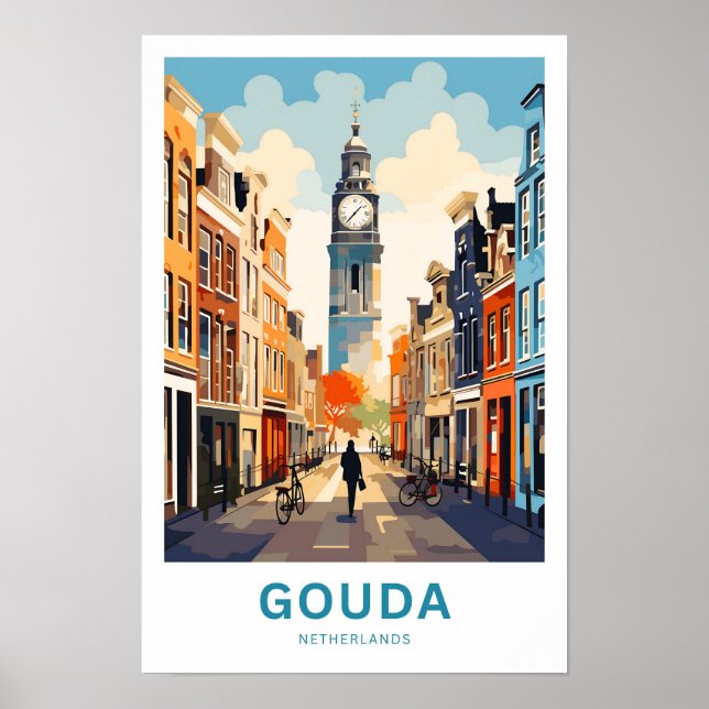 Gouda Netherlands Travel Print (Front)