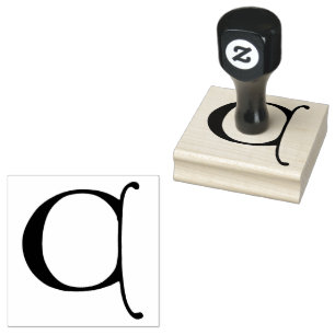 Goudy-Lombardic Gothic Versal Capital Letter C Rubber Stamp