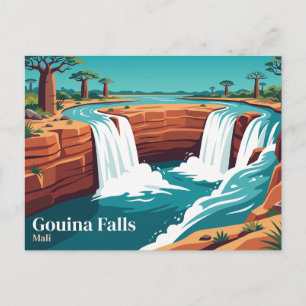 Gouina Falls Mali Postcard