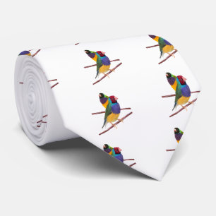 Gouldian Finch Duo Tie