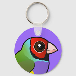 Gouldian Finch Key Ring