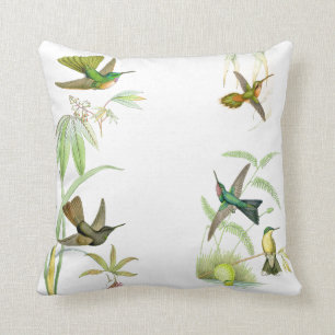 Goulds' Hummingbirds Throw Pillow