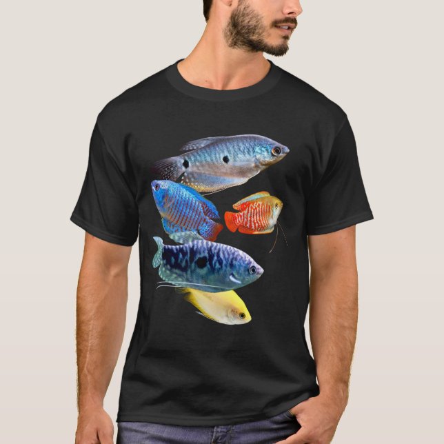 Gouramis Dwarf Gourami Aquarium Fish Art T-Shirt (Front)