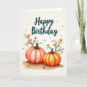 Gourd Birthday Illustration Card