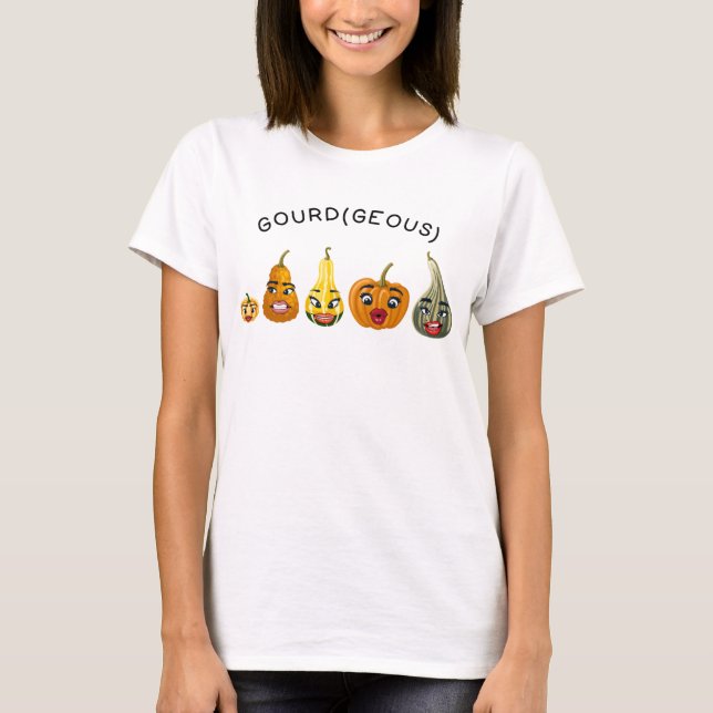 Gourd(geous) Funny Fall T-Shirt (Front)