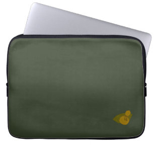 gourd olive laptop sleeve