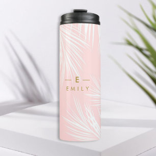 Gourde Tropical Pink, Gift Bridesmaid Thermal Tumbler