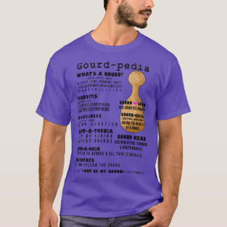 Gourdpedia Whats a Gourd black letters Shirt