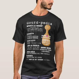 Gourdpedia Whats a Gourd white letters Oversized T-Shirt