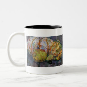 Gourds and Pumpkin Two-Tone Coffee Mug