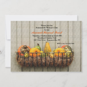 Gourds Fall Invitation
