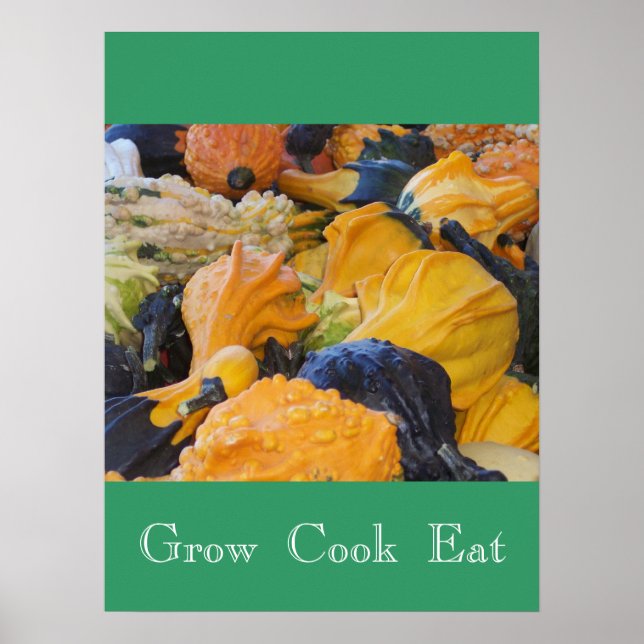 Gourds-Grow Cook Eat Poster (Front)