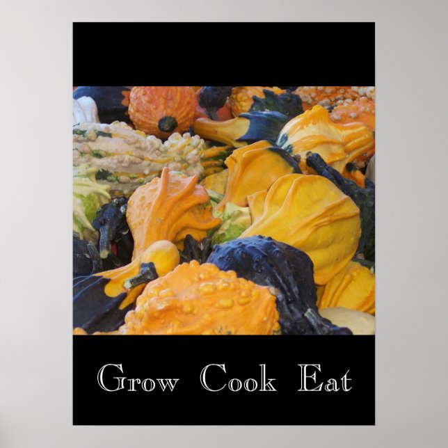 Gourds-Grow Cook Eat Poster (Front)
