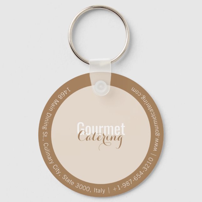Gourmet Catering Keychain (Front)