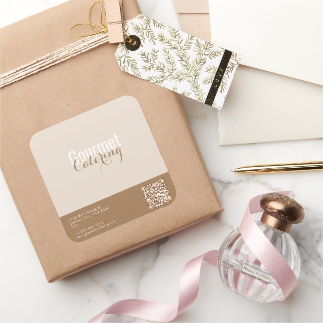 Gourmet Catering Square Sticker (Gifting)