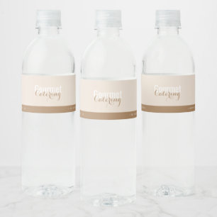 Gourmet Catering Water Bottle Label